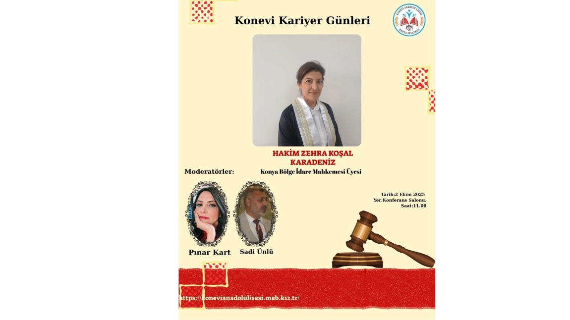 Konevi Kariyer Günleri’nde Hukuk Dünyasına Yolculuk